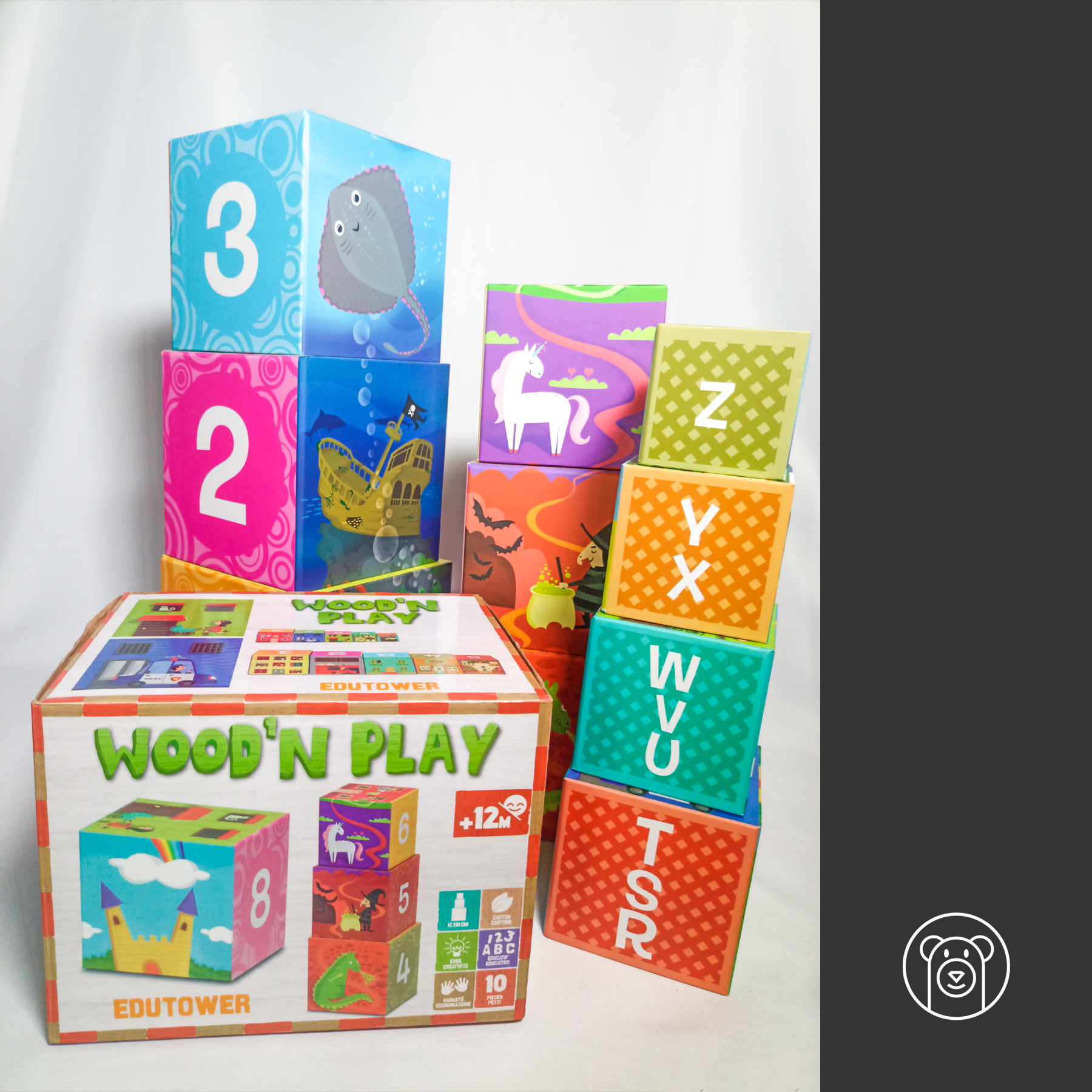 Wood'n Play Edutower +12